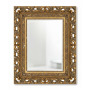 Зеркало с фацетом в деревянной багетной золотой декоративной раме Маргарита 003