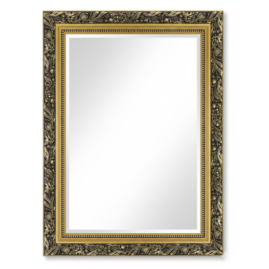Зеркало с фацетом в золотой деревянной декоративной раме Людовико