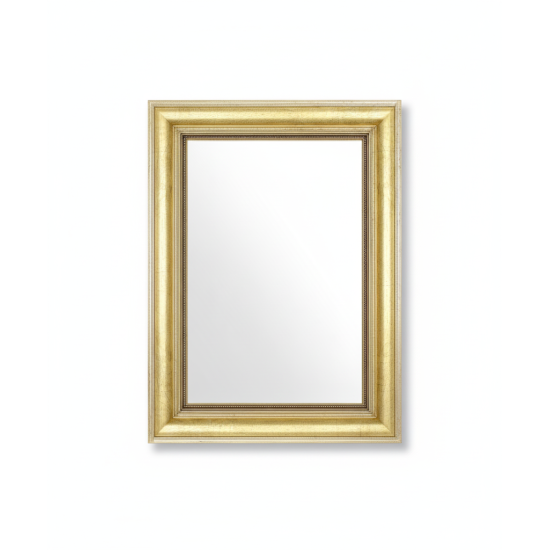 Зеркало с фацетом в деревянной золотой классической раме Элиз