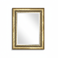 Зеркало с фацетом в деревянной декоративной золотой раме Монтришар