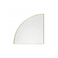 Зеркало четверть круга в золотой раме Даррен