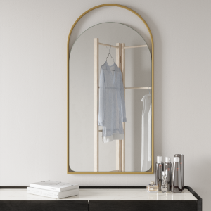 Зеркало в форме арки в металлической раме Кайлин
