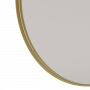 Круглое зеркало в золотой металлической раме Мирада D80 см