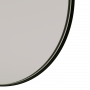 Круглое зеркало в черной металлической раме Мирада D80 см