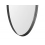 Овальное зеркало в черной металлической раме Невада