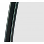Овальное зеркало в черной металлической раме Невада
