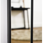 Напольное и настенное зеркало в черной металлической раме Киера