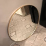 Круглое зеркало в латунной раме Кингхэм