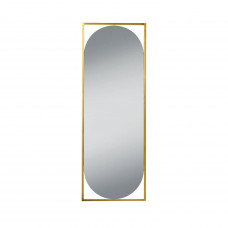 Овальное зеркало в металлической золотой раме Мидвилл 2