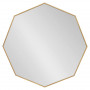 Восьмиугольное зеркало в золотой металлической раме Морган