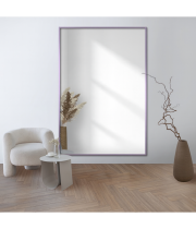 Зеркало большое настенное и напольное в полный рост в сиреневой раме М011