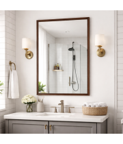 Зеркало в коричневой раме М13