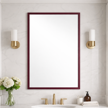 Зеркало в бордовой раме М016
