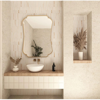 Зеркало в золотой раме в итальянском стиле Магнет