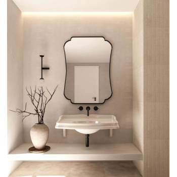 Зеркало в чёрной раме в итальянском стиле Магнет