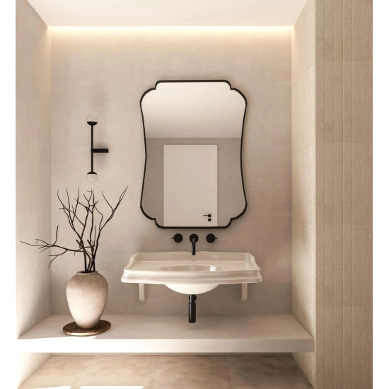 Зеркало в чёрной раме в итальянском стиле Магнет