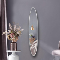 Узкое высокое овальное зеркало в раме в полный рост Овал Слим