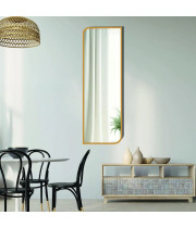 Узкое прямоугольное зеркало в раме со скруглёнными углами Слим