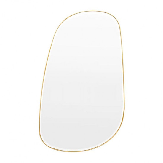 Зеркало неправильной формы в золотой раме L05