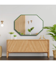 Зеркало восьмиугольное в зелёной раме Грин Спаркл