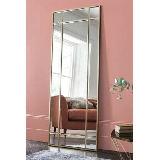 Зеркало напольное и настенное большое в полный рост в зеркальной раме «Элмина»