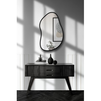 Настенное декоративное зеркало в раме неправильной формы Розабелла