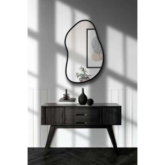 Настенное декоративное зеркало в раме неправильной формы Розабелла