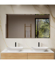 Настенное зеркало с широким прямоугольным фацетом AF020