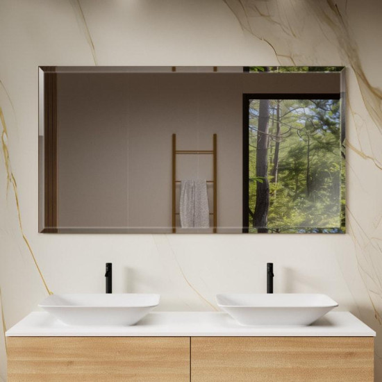 Настенное зеркало с широким прямоугольным фацетом AF020