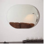 Овальное настенное зеркало с фацетом Шелли