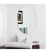 Овальное настенное зеркало с фацетом Шелли