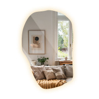 Зеркало со светодиодной подсветкой нестандартной формы ASM020