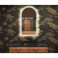 Зеркало в форме арки с фронтальной и задней фоновой подсветкой Арсида-2