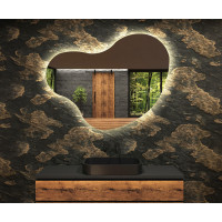 Необычное дизайнерское зеркало с задней подсветкой K135