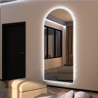 Зеркало-арка в полный рост с фронтальной и задней контурной LED-подсветкой Тоскана