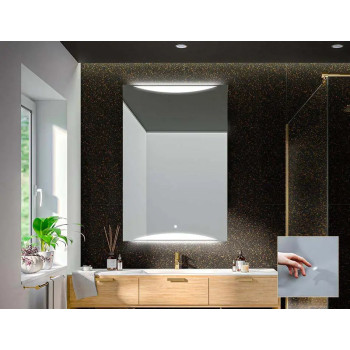 Зеркало с LED подсветкой по верхней и нижней стороне AF019