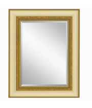 Зеркало с фацетом в классической деревянной позолоченной раме Маргарита 002