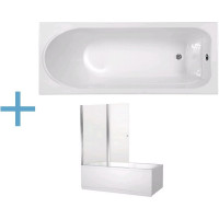Акриловая ванна Aquanet West 170x70 (+ шторка Aquanet Alfa 4 NF6222-pivot)