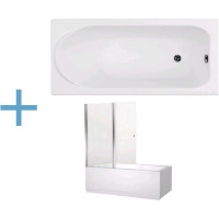 Акриловая ванна Aquanet Nord 150x70 (+ шторка Aquanet Alfa 4 NF6222-pivot)
