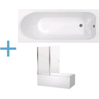 Акриловая ванна Aquanet West 160x70 (+ шторка Aquanet Alfa 4 NF6222-pivot)