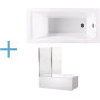 Акриловая ванна Aquanet Bright 145x70 (+ шторка Aquanet Alfa 4 NF6222-pivot)
