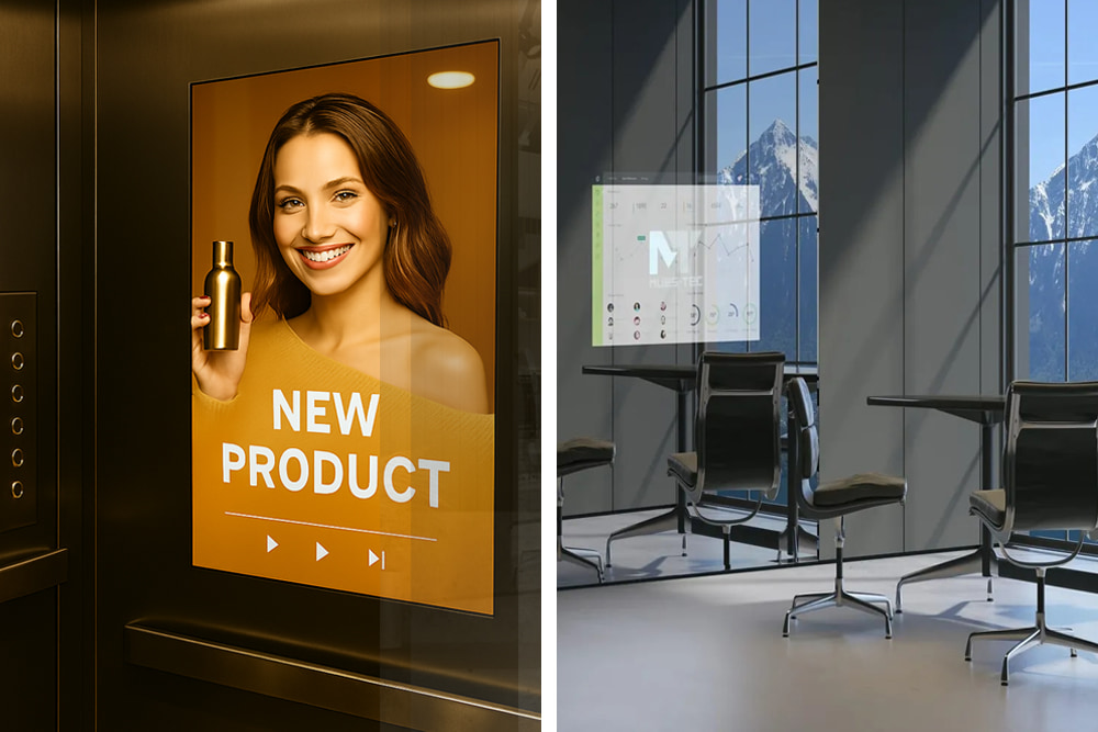 Умное зеркало в лифте